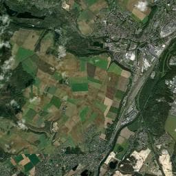 Vue aérienne des environs de Cœur de Lodge