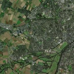 Vue aérienne des environs de Aire de Camping Cars - Caen Memorial
