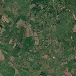 Vue aérienne des environs de Aire de camping-car à Victot-en-Auge