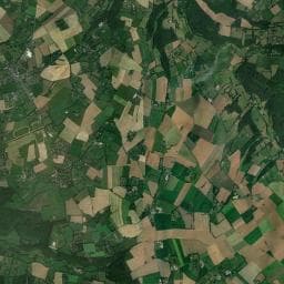 Vue aérienne des environs de Aire de camping-car privée Les Bruyères Carré