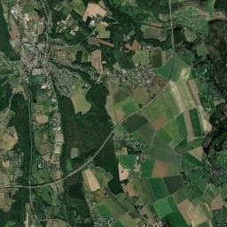 Vue aérienne des environs de Camping Municipal La Vallée