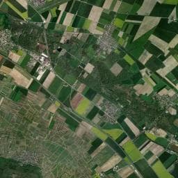 Vue aérienne des environs de Aire de camping-car à Prunay