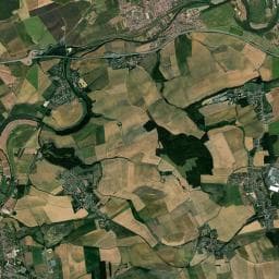 Vue aérienne des environs de Camping les bouleaux