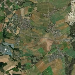 Vue aérienne des environs de Aire de camping-car à Amanvillers