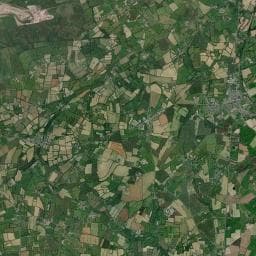 Vue aérienne des environs de La Foulerie