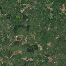 Vue aérienne des environs de Aire de camping-car à La Houblonnière