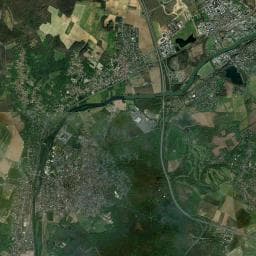 Vue aérienne des environs de Camping des Trois Sources