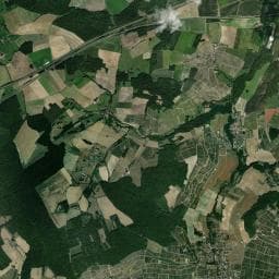 Vue aérienne des environs de Aire de service/ Champagne Félix des Lys