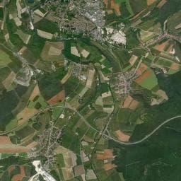 Vue aérienne des environs de Camping les Breuils