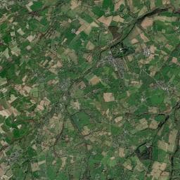 Vue aérienne des environs de Aire de services Canisy