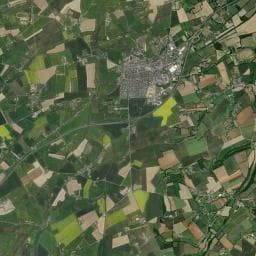 Vue aérienne des environs de Aire de camping-car à Villers-Bocage