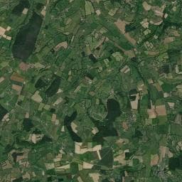 Vue aérienne des environs de Gîte de la Valette
