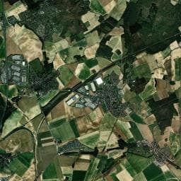 Vue aérienne des environs de Aire de camping-car à Vémars