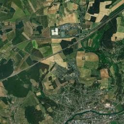 Vue aérienne des environs de Aire d'accueil et de services de Château-Thierry