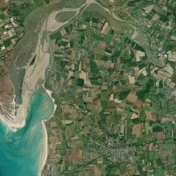 Vue aérienne des environs de Camping des Gravelets