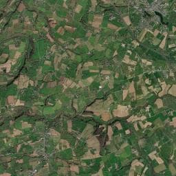 Vue aérienne des environs de aire de la Ferme de la Pallière