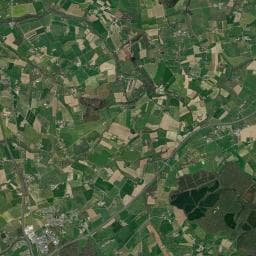 Vue aérienne des environs de Aire de Guilberville