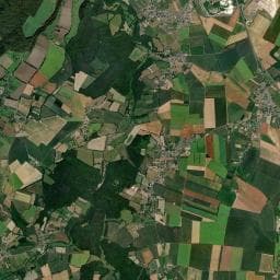 Vue aérienne des environs de Aire de camping-car à Grainville-Langannerie