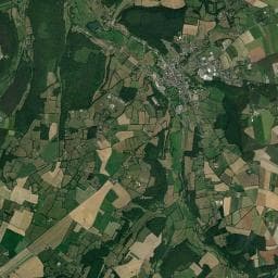 Vue aérienne des environs de Aire de Campingcar d'Orbec
