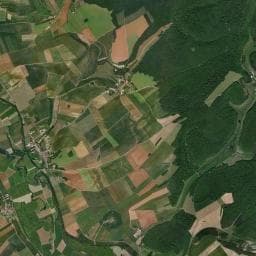Vue aérienne des environs de Aire naturelle de l'Écart