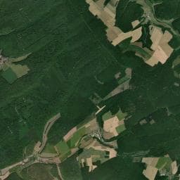 Vue aérienne des environs de L'insolite du chalet