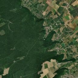Vue aérienne des environs de Cabane-tente perchée camping du bois joli