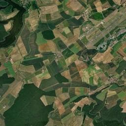 Vue aérienne des environs de Domaine du vieux moulin