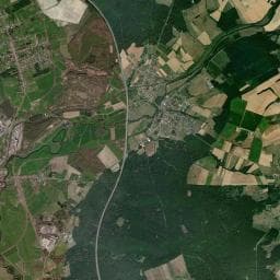 Vue aérienne des environs de Aire d'accueil de Camping-Cars - Sarralbe