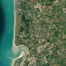 Vue aérienne des environs de Camping du Sud