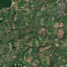 Vue aérienne des environs de Camping municipal