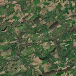 Vue aérienne des environs de Camping municipal de Pont-Farcy