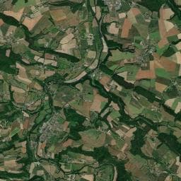 Vue aérienne des environs de Aire de camping-car à Saint-Lambert
