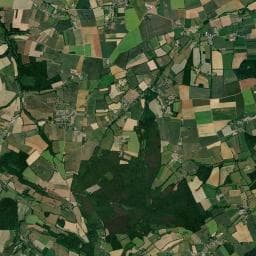 Vue aérienne des environs de La Chouette Escale Le Mesnil