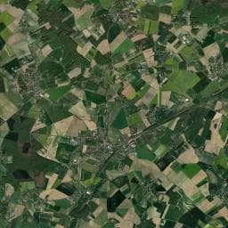 Vue aérienne des environs de Camping Domaine d'Inchelin
