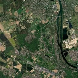 Vue aérienne des environs de L'ïle du Roi