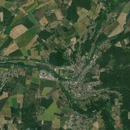 Vue aérienne des environs de Camping des Bondons