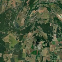 Vue aérienne des environs de Camping les Usages