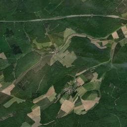 Vue aérienne des environs de Loge de chasse de Marcaulieu
