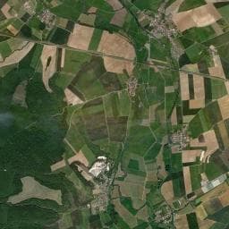 Vue aérienne des environs de Mobile home 5 places ferme de Woimbey