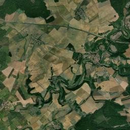 Vue aérienne des environs de Camping de la Pelouse