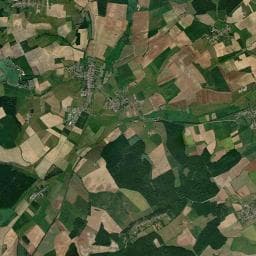 Vue aérienne des environs de Camping Tensch Jolie Capfun