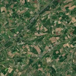 Vue aérienne des environs de Aire de stationnement et de services de l'A84