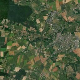 Vue aérienne des environs de Parking nuit — Falaise