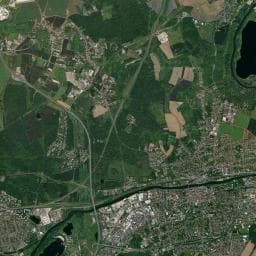 Vue aérienne des environs de Aire d’accueil des gens du voyage de Lagny-sur-Marne