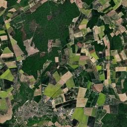 Vue aérienne des environs de Aire de camping-car à Vauchamps