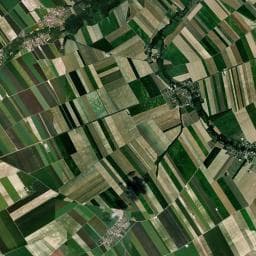 Vue aérienne des environs de Aire de service et stationnement / Champagne Leclère Massard