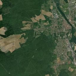 Vue aérienne des environs de Aire de camping-car à Maidières