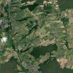 Vue aérienne des environs de Dépose bus - Au Cygne