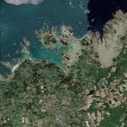 Vue aérienne des environs de Les Hauts de Port Blanc