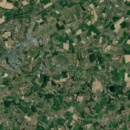 Vue aérienne des environs de Aire de camping-car à Saint-Maur-des-Bois